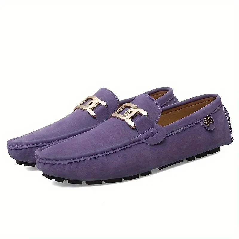 Split Leather Men Loafers Slip on Flats Casual Shoes for Women Moccasins Super Soft Female Footwear