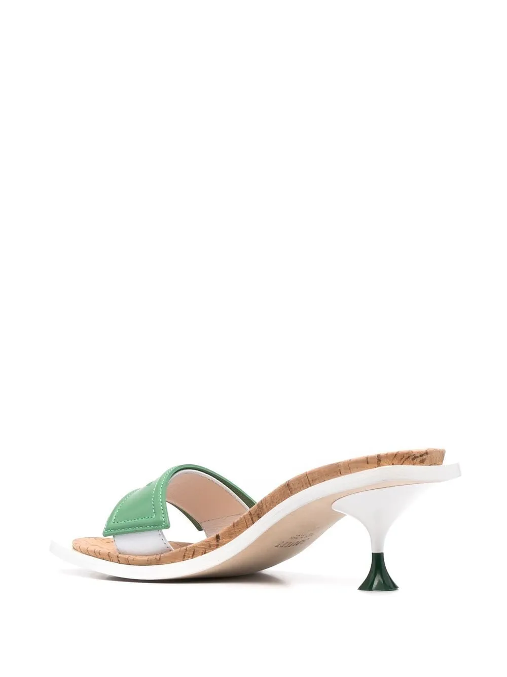 square-toe leather sandals