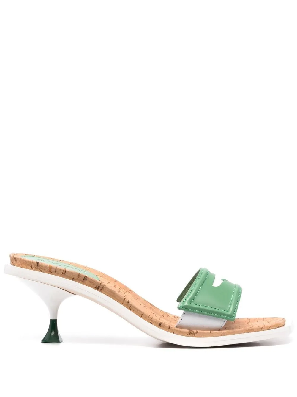 square-toe leather sandals