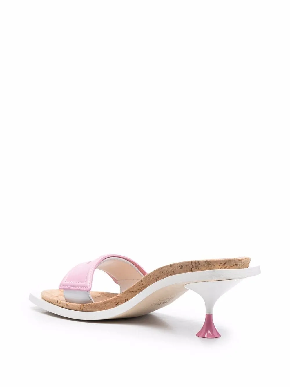 square-toe leather sandals