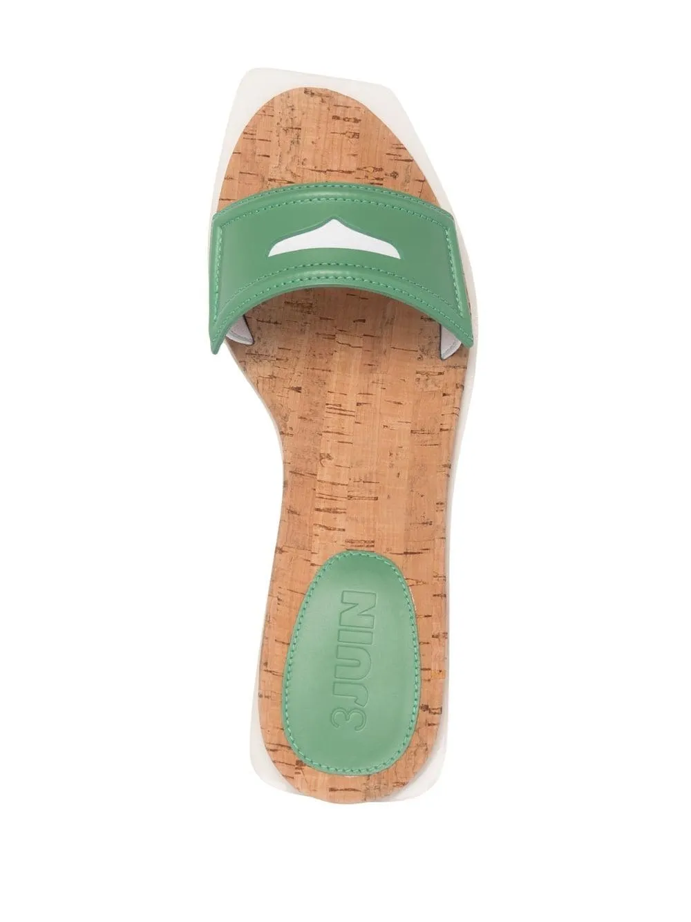 square-toe leather sandals