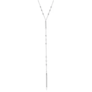 Sterling Silver Beaded Lariat Necklace (90813)