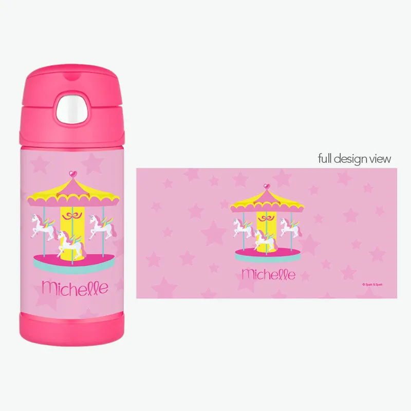 Sweet Carousel Personalized Thermos Bottle