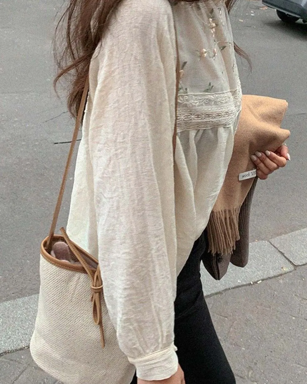 Sweet Embroidered Top