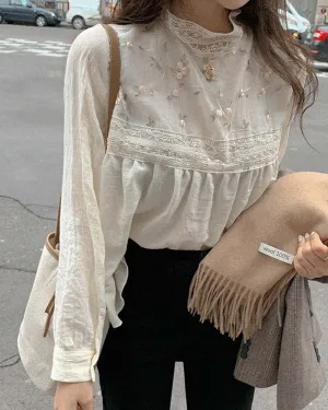 Sweet Embroidered Top