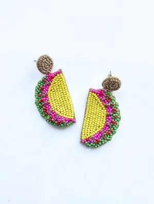 Taco Beaded Earrings