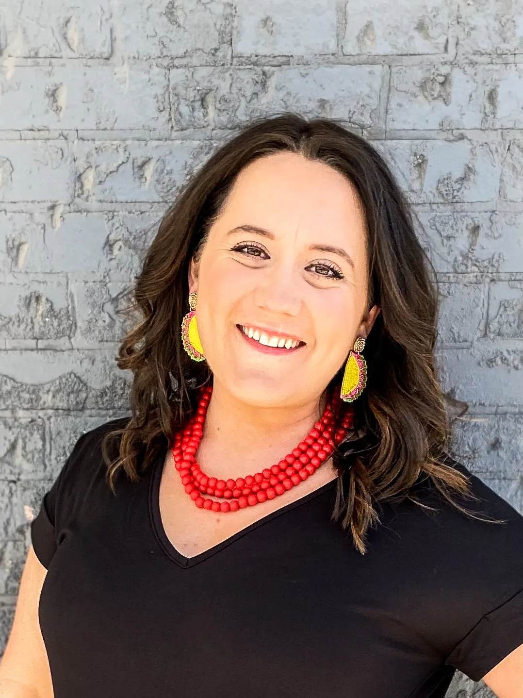 Taco Beaded Earrings
