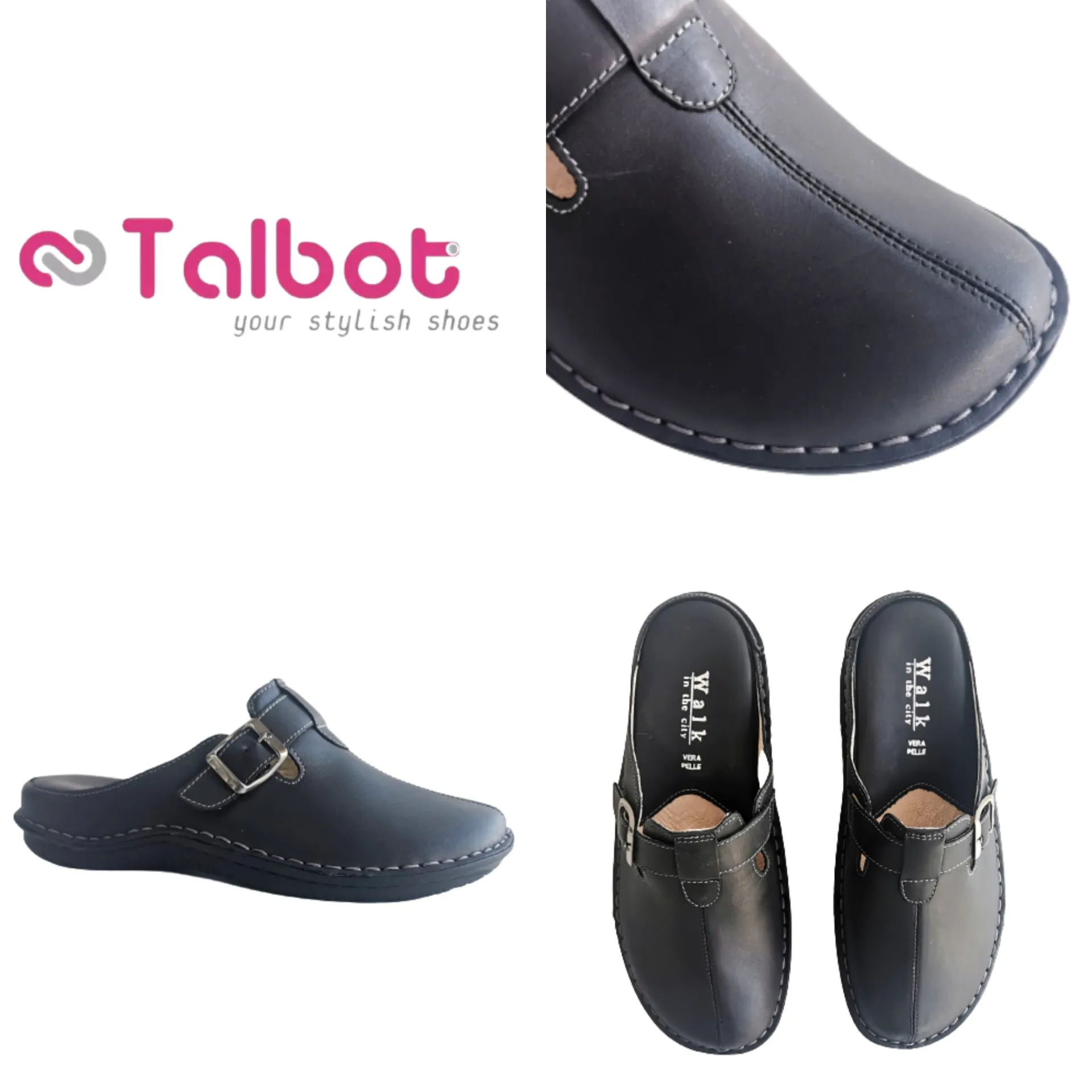 Talbot Leather Slippers