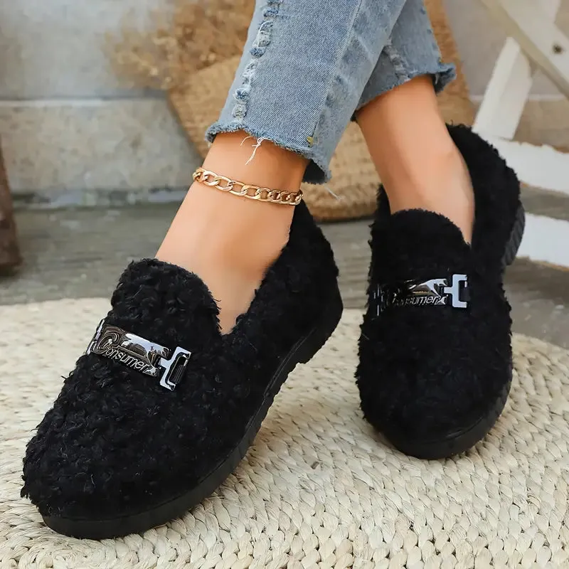 Talullah – Gezellige loafers gemaakt van pluche bont