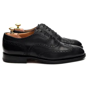 'Tarvin' Black Leather Oxford Brogues UK 8 F