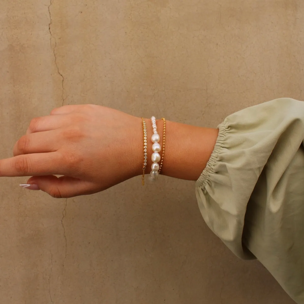 Taylor 2mm Beaded Bracelet