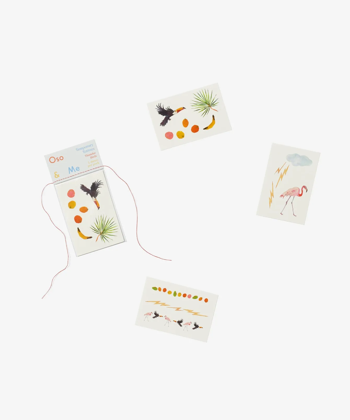 Temporary Tattoo Set, Thunder Birds