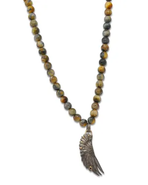 Tiger Eye Beaded Necklace