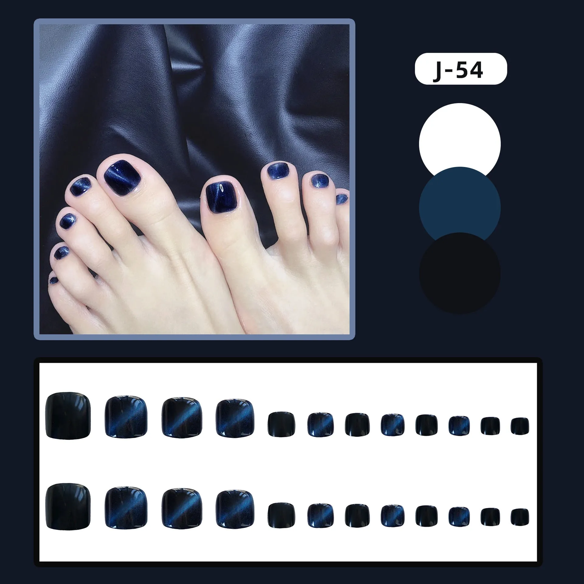 Toe nail cateye sapphire