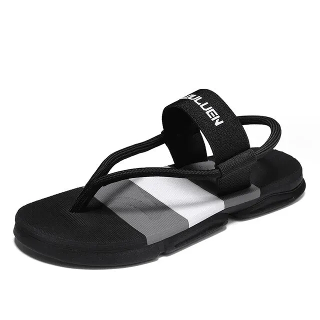 Trend Slippers Men Summer Ankle Wrap Sandals