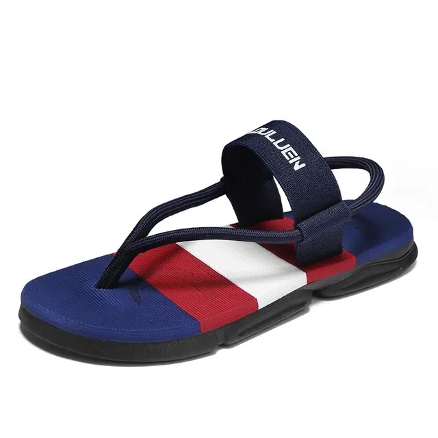Trend Slippers Men Summer Ankle Wrap Sandals