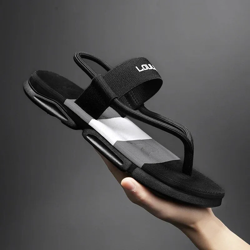 Trend Slippers Men Summer Ankle Wrap Sandals