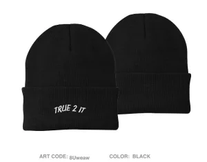 True 2 It Ladies MC Embroidered Knit Beanie - 8Uweaw