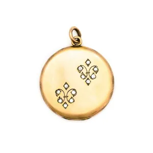 Twin Fleurs-de-Lis Locket