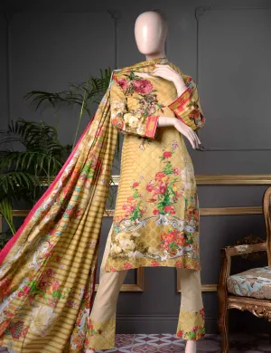 Un-stitched Embroidered Lawn (SE-4B) Whimsical Flora