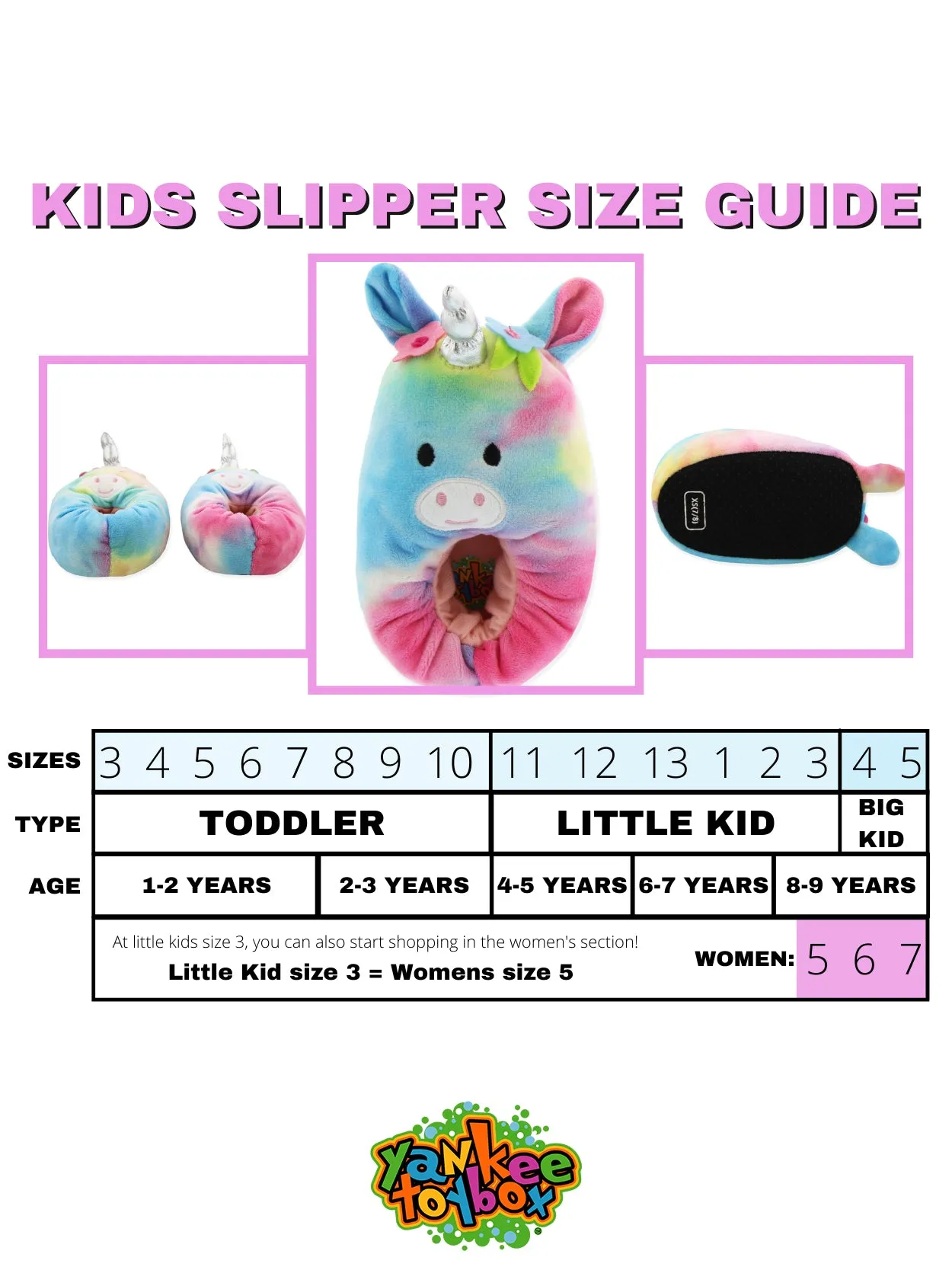 Unicorn Plush Slippers