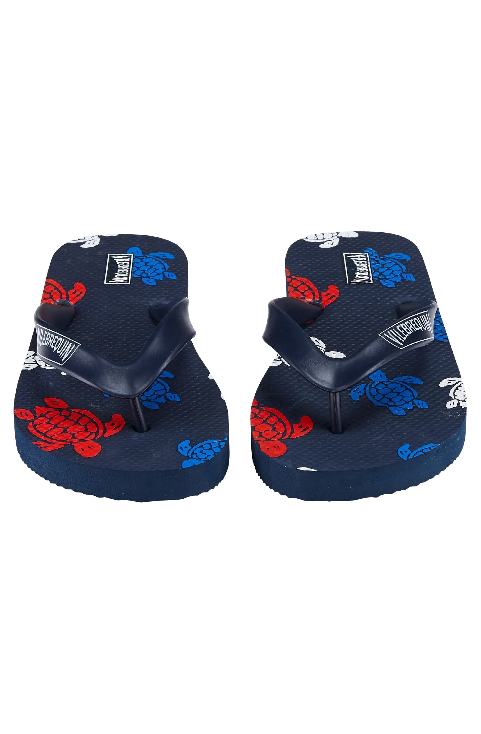 VILEBREQUIN Kids Beach Flip Flops Tortues Multicolores