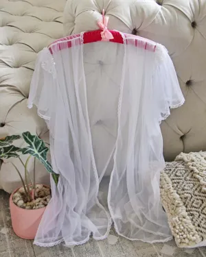 Vintage Chiffon & Beaded Duster