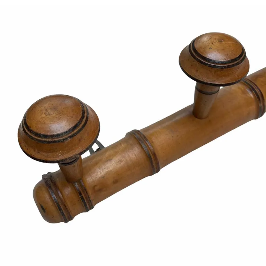 Vintage English 6 Peg Coat Hook c1920