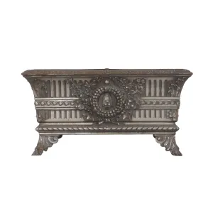 Vintage French Decorative Cast Iron Planters