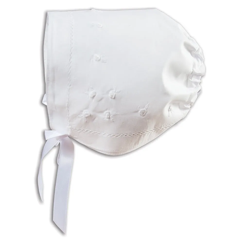 White Charlie Hankie Bonnet