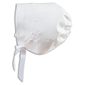White Charlie Hankie Bonnet