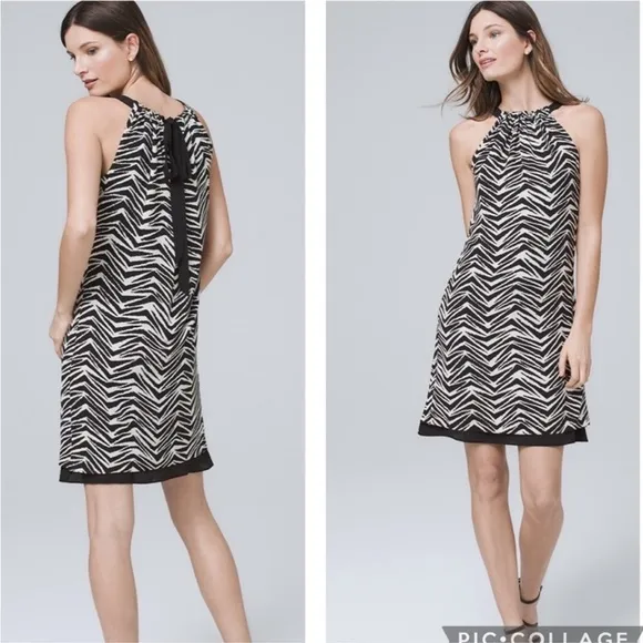 White House Black Market Ultimate Reversible Shift Dress WHBM Size 2P Petite