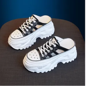 Women Flats Loafers Super High Heels Round Toe