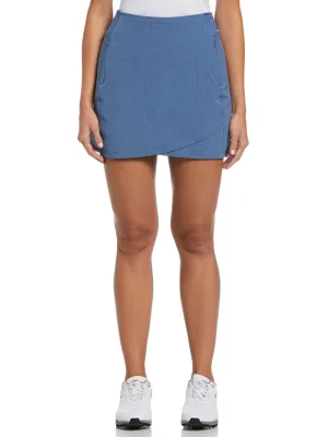 Womens 16" Heather Perforated Golf Skort