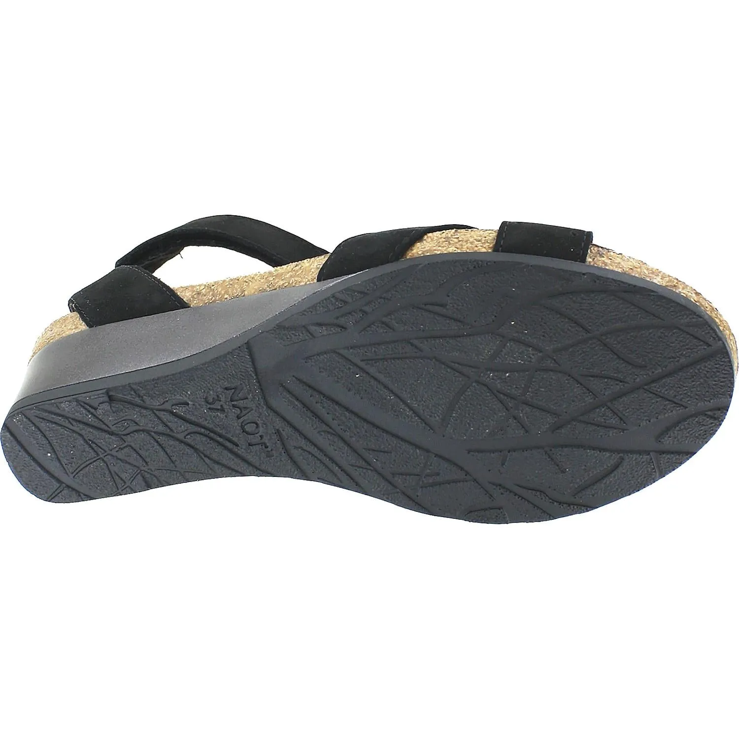 Women's Naot Wand Black Velvet Nubuck