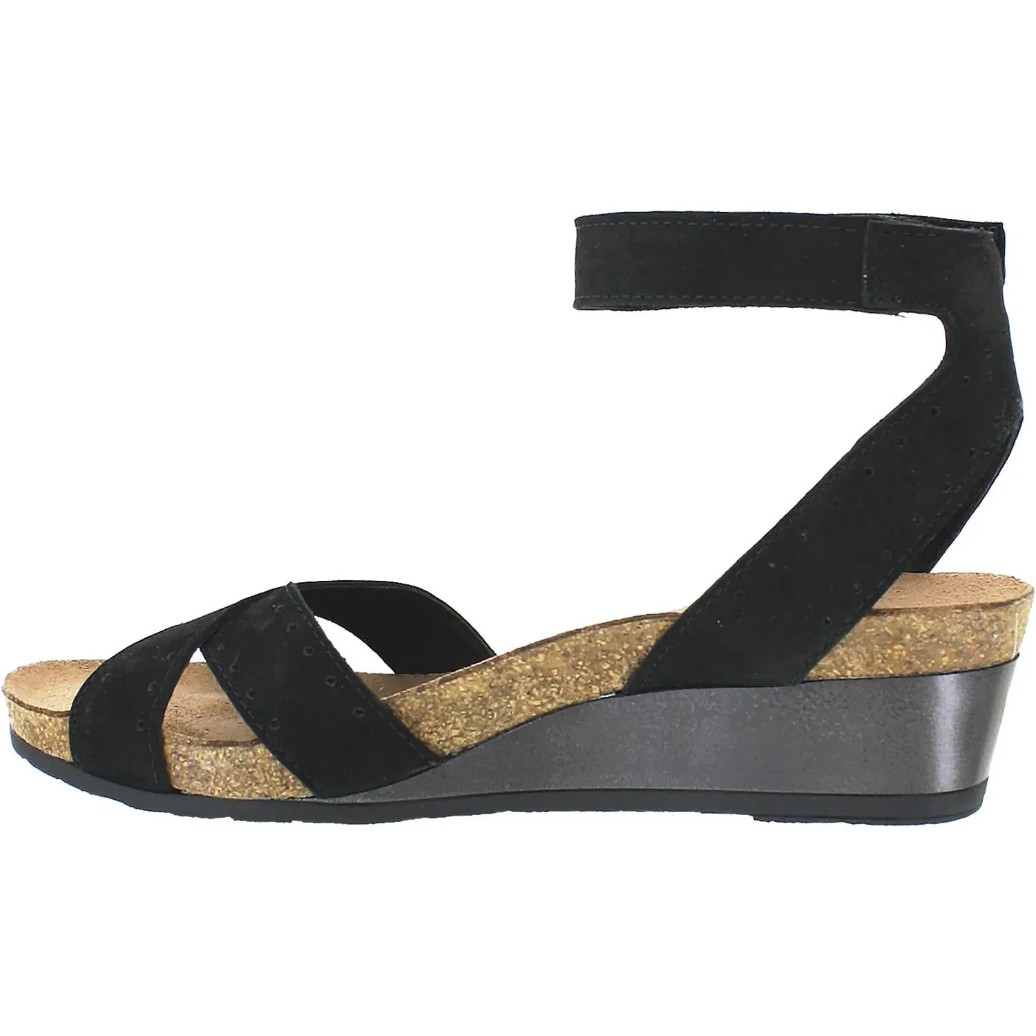 Women's Naot Wand Black Velvet Nubuck