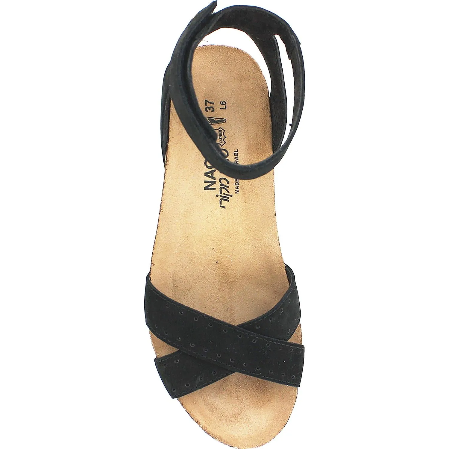 Women's Naot Wand Black Velvet Nubuck