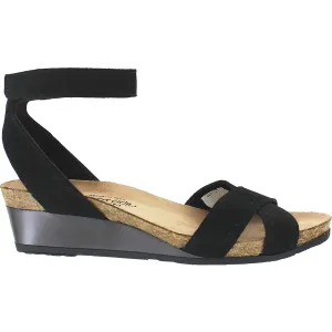 Women's Naot Wand Black Velvet Nubuck