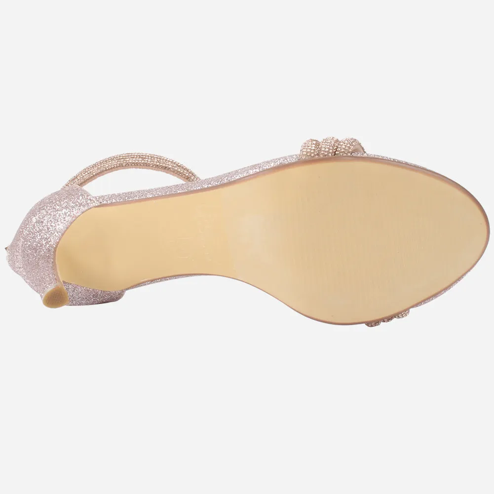 Women's "TITLY" Embellished Stiletto Evening Sandals