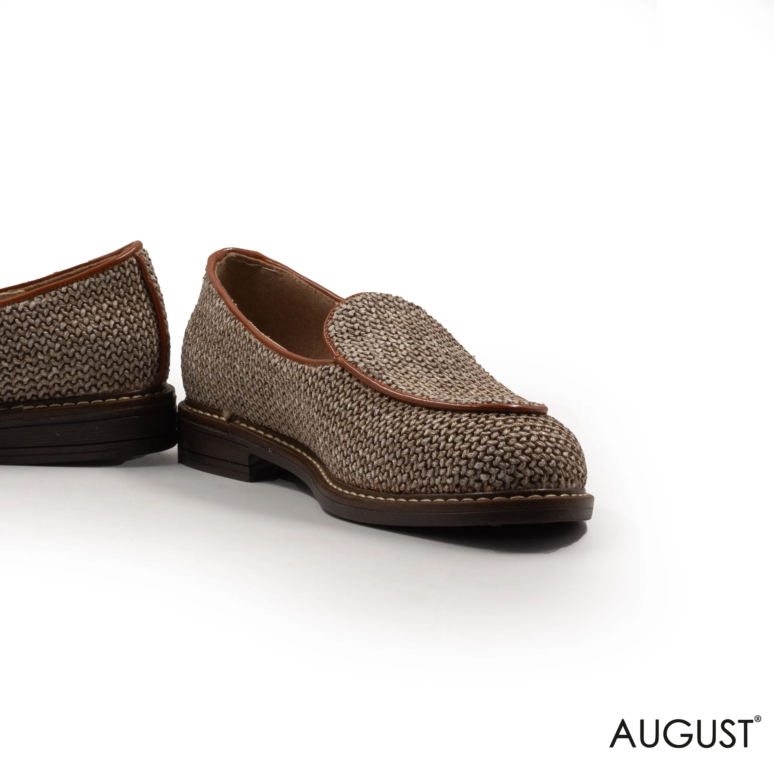 WOVEN MODREN LOAFERS NEUTRAL TONE