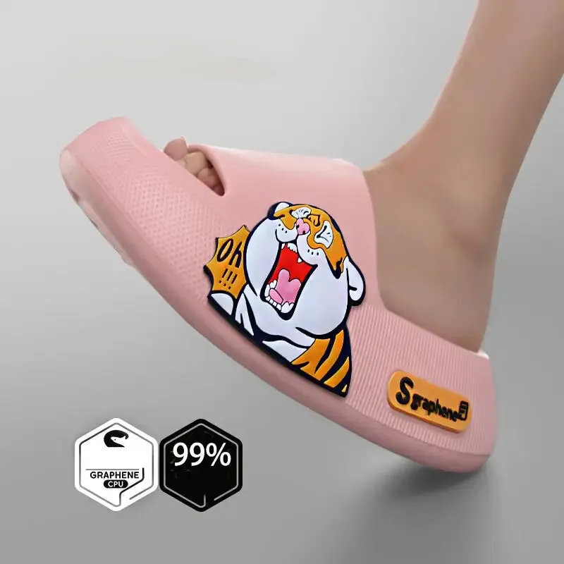 Y2K Cute Animal Slippers for Trendy Streetwear Style