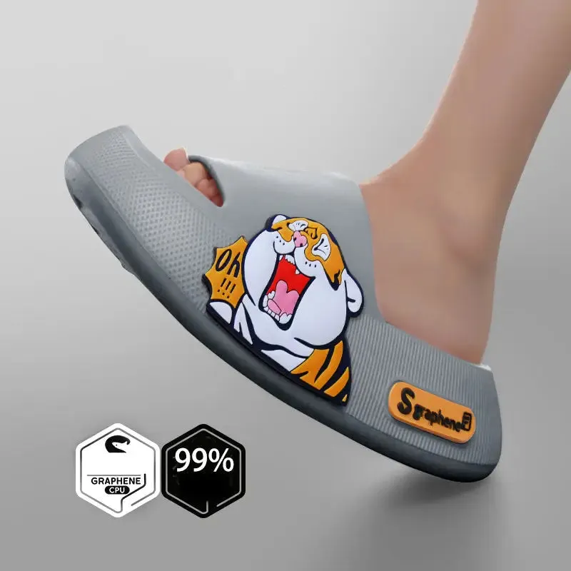 Y2K Cute Animal Slippers for Trendy Streetwear Style