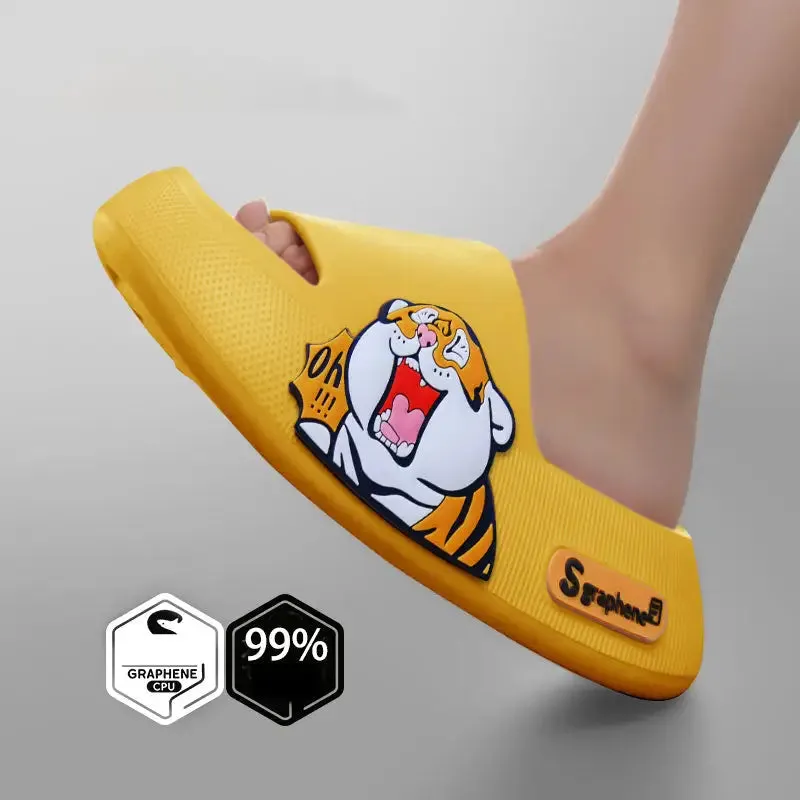 Y2K Cute Animal Slippers for Trendy Streetwear Style