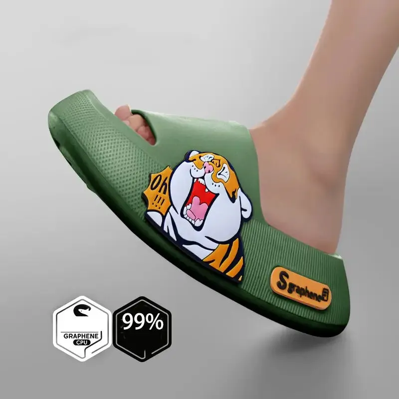 Y2K Cute Animal Slippers for Trendy Streetwear Style