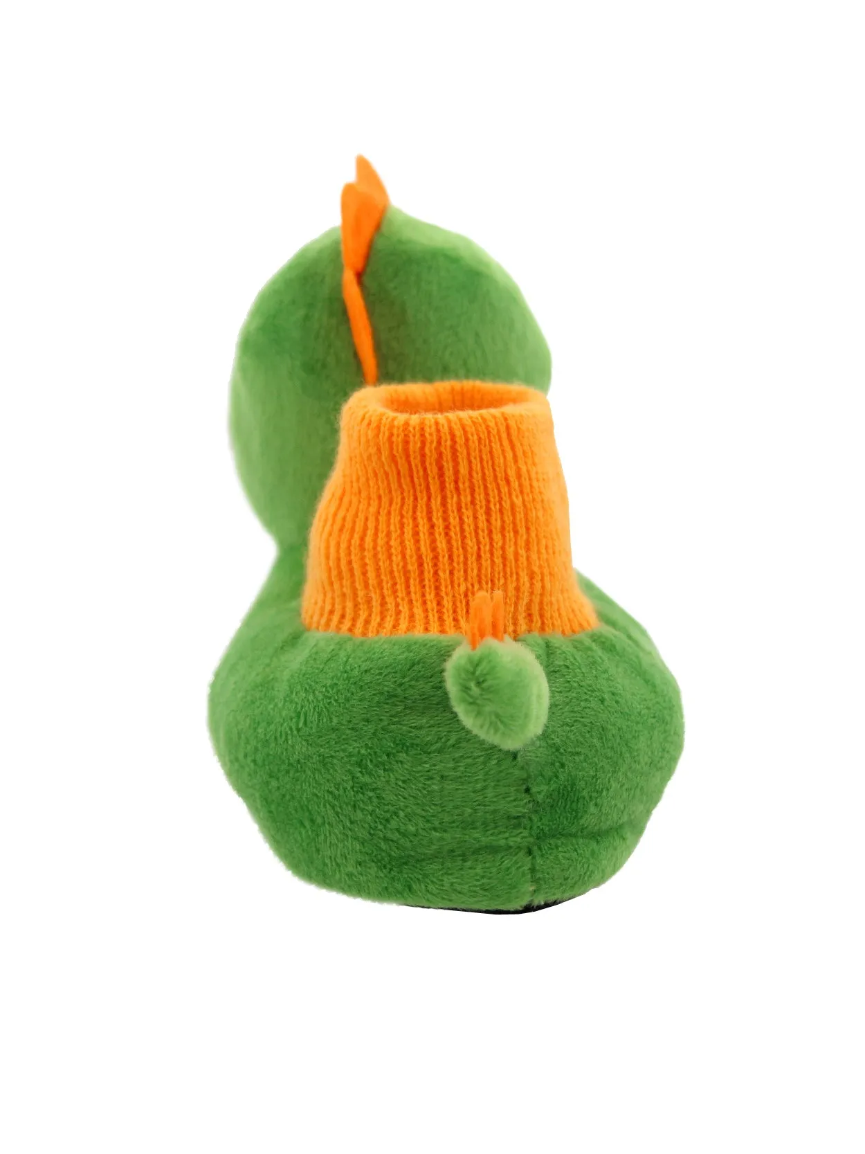 Yankee Toy Box Plush Dinosaur Sock Top Slippers