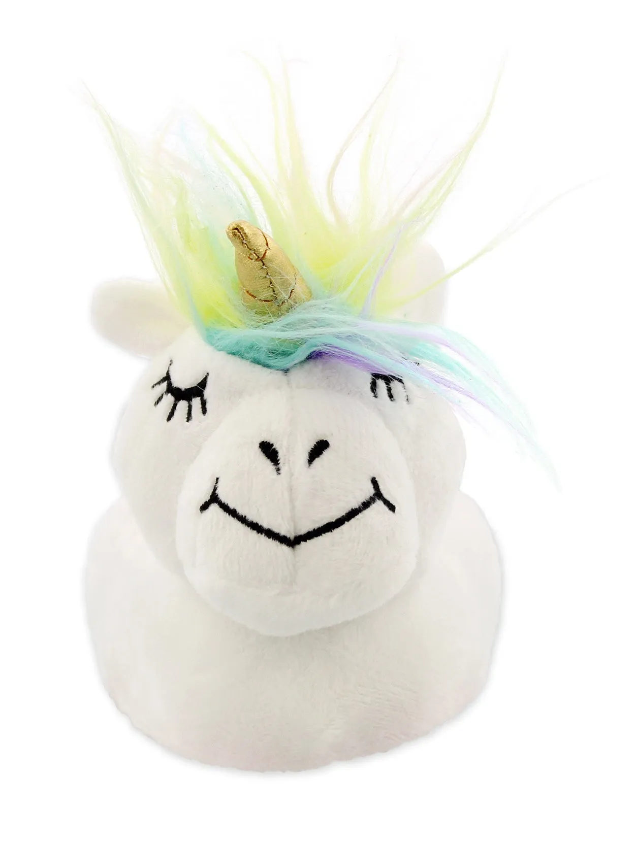 Yankee Toy Box Plush Unicorn Sock Top Slippers