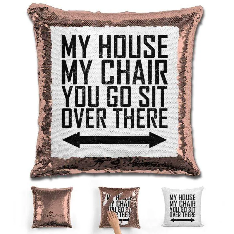 You Go Sit Over There Flip Sequin Pillow