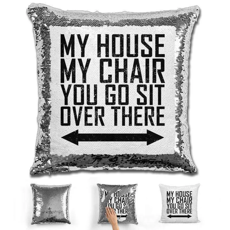 You Go Sit Over There Flip Sequin Pillow