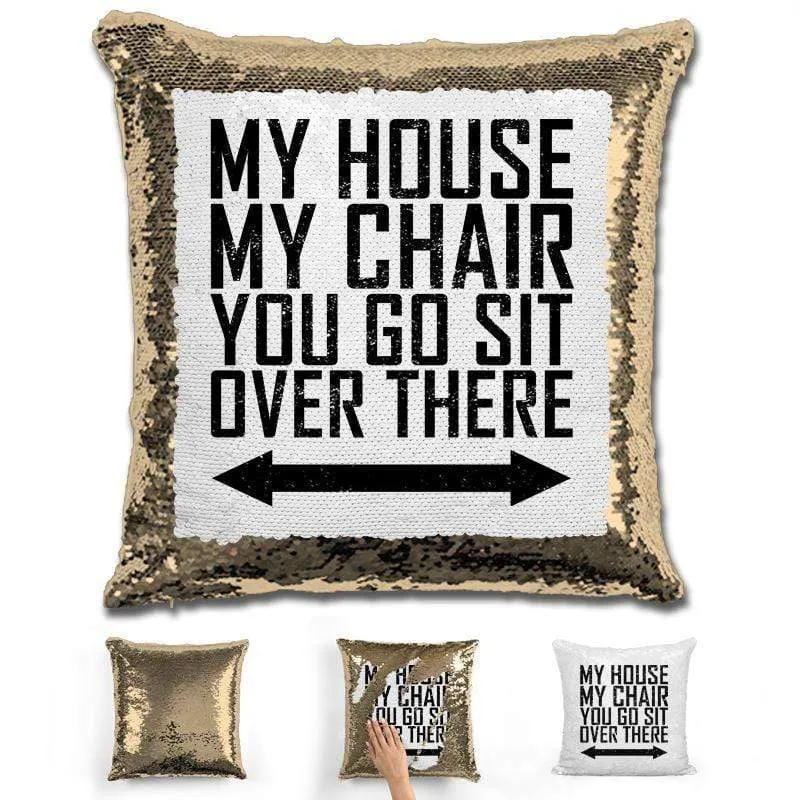 You Go Sit Over There Flip Sequin Pillow