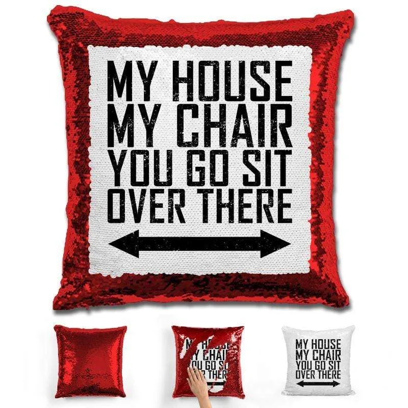 You Go Sit Over There Flip Sequin Pillow